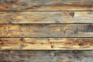 Obraz premium Rustic wooden planks create a warm and inviting backdrop, showcasing natural wood grain and texture, perfect for backgrounds or product presentations, design element.