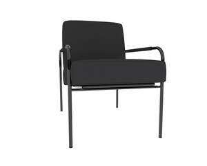 Armchair isolated on background. 3d rendering - illustration