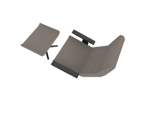 Armchair isolated on background. 3d rendering - illustration