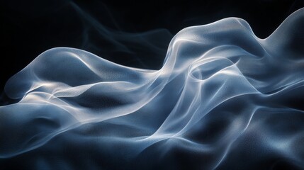Obraz premium Abstract representation of flowing fabric against a dark background