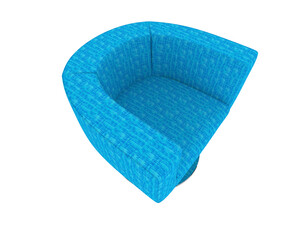 Armchair isolated on background. 3d rendering - illustration