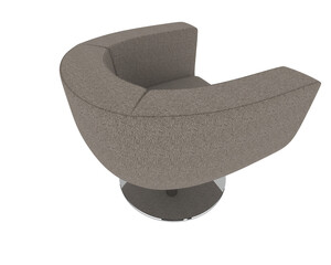 Armchair isolated on background. 3d rendering - illustration