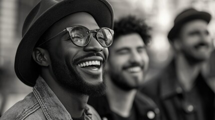 Obraz premium Joyful Gathering of Musicians