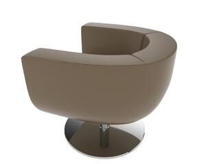 Armchair isolated on background. 3d rendering - illustration