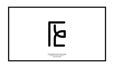 Alphabet letters E or EE Logo vector icon 