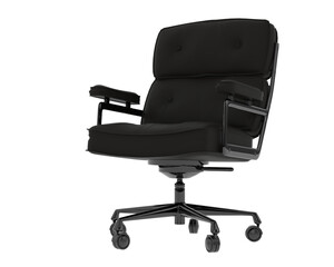 Armchair isolated on background. 3d rendering - illustration