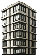 Obraz premium PNG Vintage building architecture urban city.