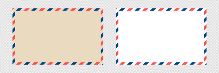 Vector postage envelope. Abstract post envelope