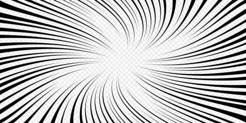 Comic book speed lines. Manga anime background