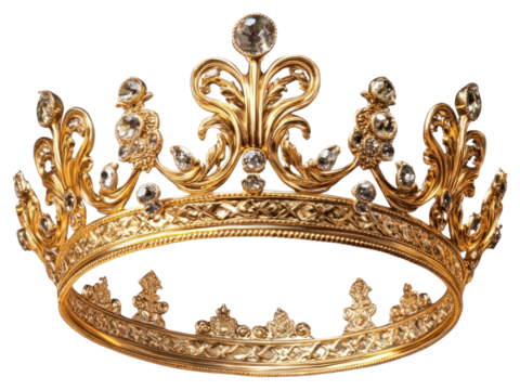 PNG Golden Royal crown accessories chandelier accessory.
