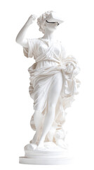 Statue with VR Glasses: The classic, timeless elegance of an ancient sculpture takes an intriguing turn, as it's playfully augmented with a sleek pair of VR glasses.
