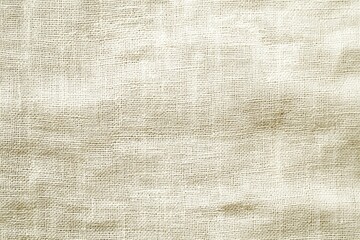 Close-up of natural light beige cotton fabric, showing fine texture and weave pattern, ideal for backgrounds and textile design projects, canvas detail, backdrop.