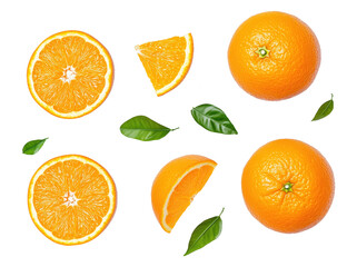Fresh Oranges on White Background png, transparent, isolated, no background, clip-art, clipart, element, clipping, transparent background