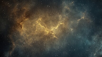 Cosmic nebula swirling in deep space