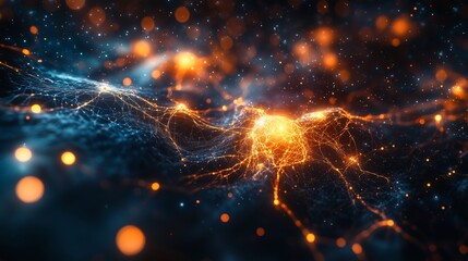 The technological light of nebula veins