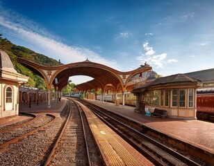 Fototapeta premium Estación de tren clasica
