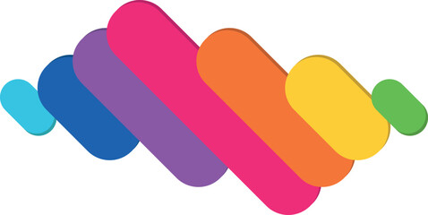 colored abstraction, rainbow stripes, LGBT colors on a transparent background, colored pencils and paints, thick smears of paint. Music equalizer