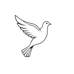 Obraz premium dove of peace vector
