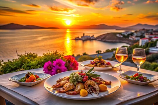 Greek Sunset Dinner: Romantic Paros Island Seafood Feast