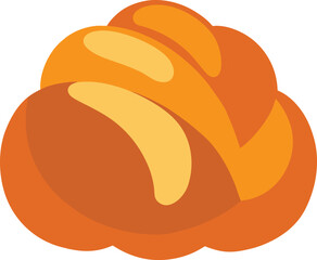  Brioche bread in France illustration