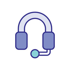Headset icon vector stock illustration