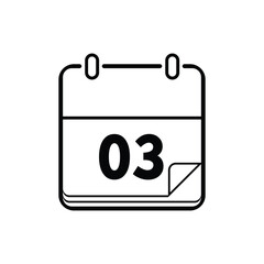 calendar icon isolated on white background