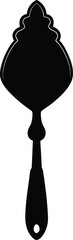 Cake server silhouette illustration