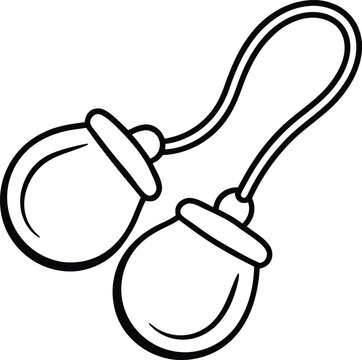 black and white castanets musical instrument clip art preview