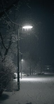 Schneefall in der Stadt, 