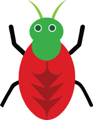 Cute Insects cartoon vector illustration