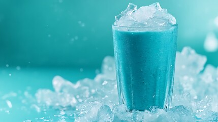 glass of water with ice