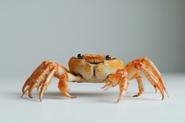 a crab with large claws on a white background