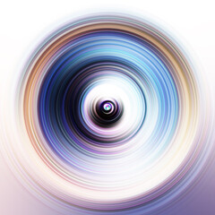 Colorful radial motion effect. Abstract rounded background.