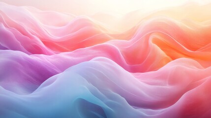 Obraz premium Abstract flowing fabric creates a soft dreamy landscape texture