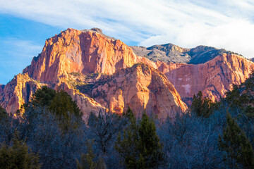 Zion National Park's Incredible Kolob Canyon, Utah, early winter morning