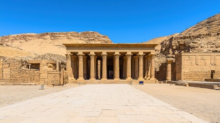 Fototapeta premium Temple of Debod, an Ancient Egyptian Temple in Madrid, Spain