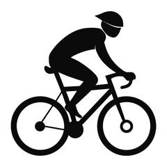 Cycle Silhouette Isolated Vector Illustration
