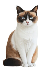 PNG Snowshoe cat background siamese sitting.