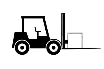 Naklejka premium forklift truck icon