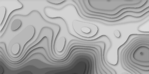 Abstract 3d wave papercut monochrome height map topographical pattern smooth gradients background, luxury papercut waves cover geometric shapes modern minimal color texture seamless background.