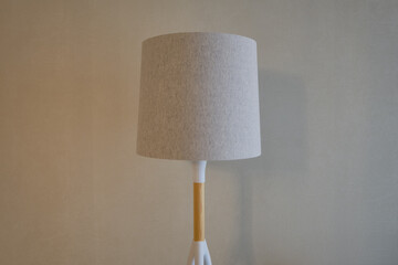 Modern lamp design showcased in a minimalist interior space during daylight hours