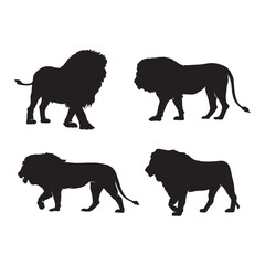 Majestic Lion Silhouettes Collection
