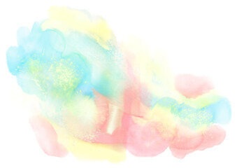 Aura beauty, rainbow splash, transparent backdrop, colorful testure