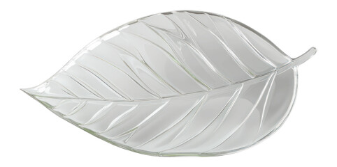 PNG Leaf transparent glass centerpiece.