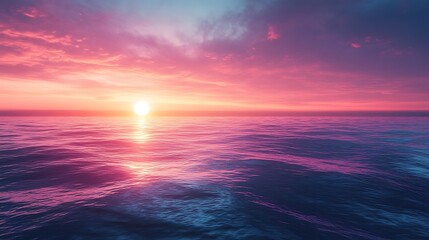 Obraz premium Hazy dusk over tranquil waters high resolution hd photo