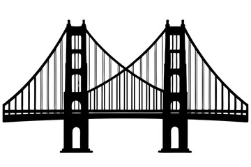 Fototapeta premium Bridge Silhouette