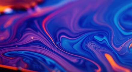 Obraz premium Abstract colorful fluid art with vibrant swirls and patterns