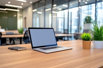 Stylish office atmosphere with abstract background