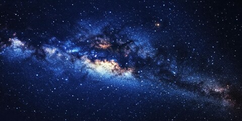 Obraz premium A stunning view of the milky way galaxy at night