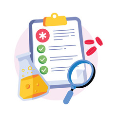 Medical Reports Concepts Style illustrations. EPS 10 File stock illustration